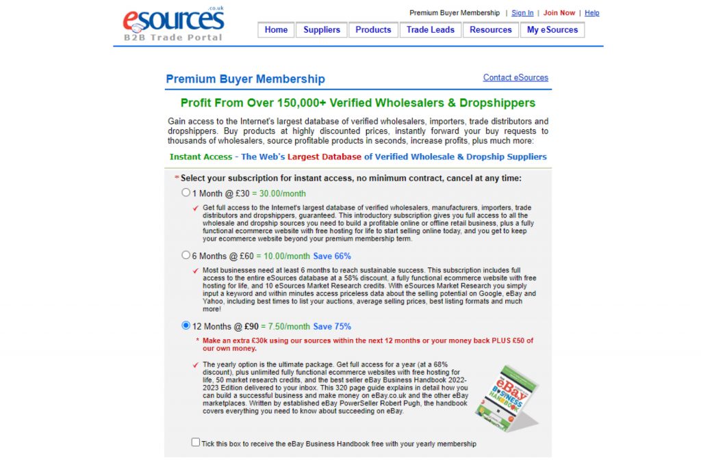 eSources Prices. eSources Review